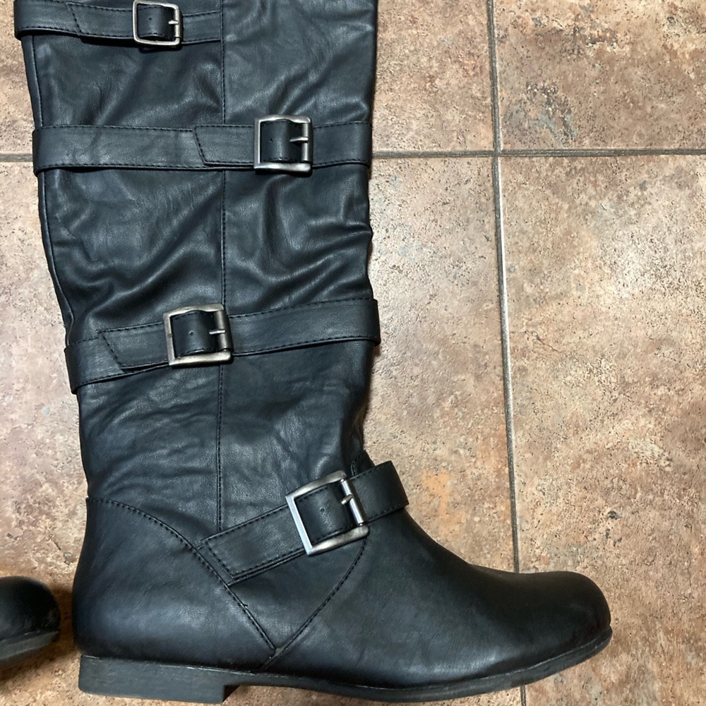 Blowfish Farron Tall Black Boots Size 10 New